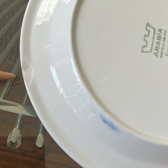 Arabia Finland Faenza Blue set of two plates - Picture 8 of 12